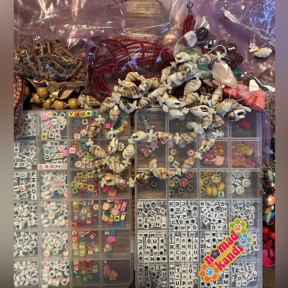 Assorted beads for crafts and jew making